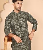 Traditional mirror embroidered kurtas for men