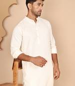 Classic silk blend kurta pyjama set for men