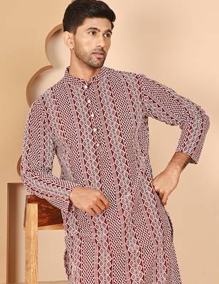 Embroidered cotton kurtas 1