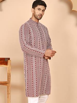 Embroidered cotton kurtas 4