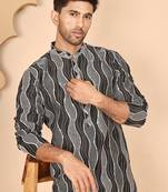 Silk blend kurtas with mirror work embroidery