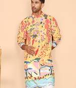 Multicolor printed kurtas with artistic design