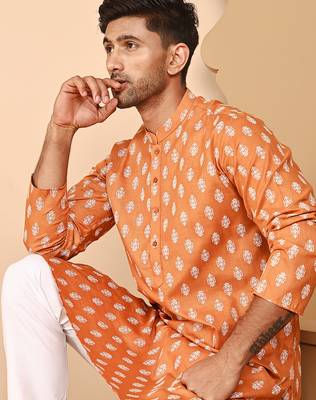 Floral printed kurtas for men 1
