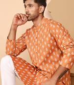 Floral printed kurtas for men