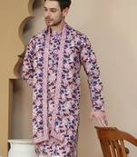 Abstract printed kurtas with matching dupatta