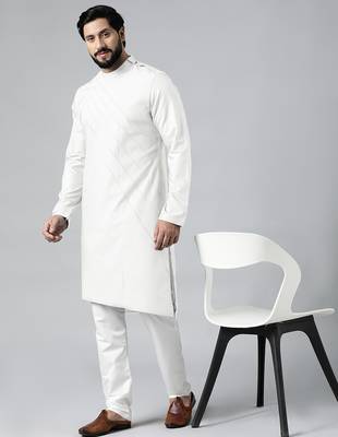 Off white pintux kurta set 1