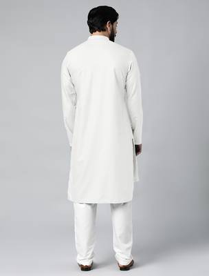 Off white pintux kurta set 4