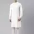 Off white angrakha kurta set