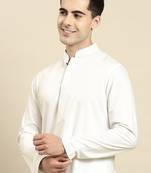 Off white fine cotton kurta set