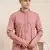 Rose pink cotton dori embroidered kurta set