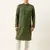 Olive printed sequin embroidered kurta set