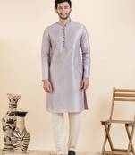 Lavender sequin kurta set