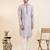 Lavender sequin kurta set