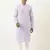 Lavender mirror embroidered georgette kurta set