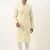 Lemon yellow mirror embroidered kurta set
