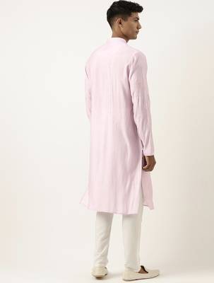 Lavender embroidered kurta set 5