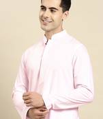 Light pink fine cotton kurta set