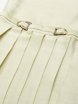 Mint green drape kurta 4