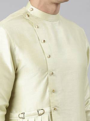 Mint green drape kurta 5
