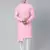 Light pink asymmetrical kurta set