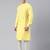 Light yellow angrakha kurta set