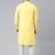 Light yellow angrakha kurta set