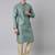 Jade green jacquard kurta set