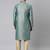 Jade green jacquard kurta set