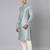 Aqua angrakha kurta set