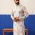 Floral embroidered ceremonial kurta set