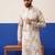 Floral embroidered ceremonial kurta set