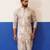Floral embroidered ceremonial kurta set