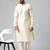 Ivory jacquard chanderi silk kurta set