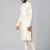 Ivory jacquard chanderi silk kurta set