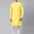 Light yellow asymmetrical kurta set