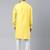 Light yellow asymmetrical kurta set
