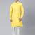 Light yellow asymmetrical kurta set