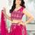Pink Chinon Sequins Embroidered Lehenga Choli With Dupatta