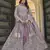 Lavender Embroidered net salwar suit