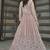Peach Embroidered net salwar suit