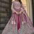 Rani pink Embroidered net salwar suit