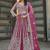 Rani pink Embroidered net salwar suit