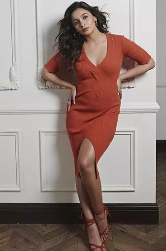 Orange solid synthetic leather heels