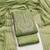 Green georgette embroidered salwar suit material with santoon bottom