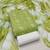 Light green floral cotton salwar suit material with tie-dye dupatta