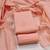 Peach printed cotton salwar suit material with subtle striped dupatta