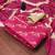Pink elegant printed cotton salwar suit material with tie-dye najmin dupatta