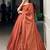 Beautiful Rust Orange Silk Thread Embroidered Lehenga Choli