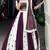 Wine Pure Cotton Mirror Work Navratri Wear Lehenga Choli