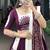 Wine Pure Cotton Mirror Work Navratri Wear Lehenga Choli